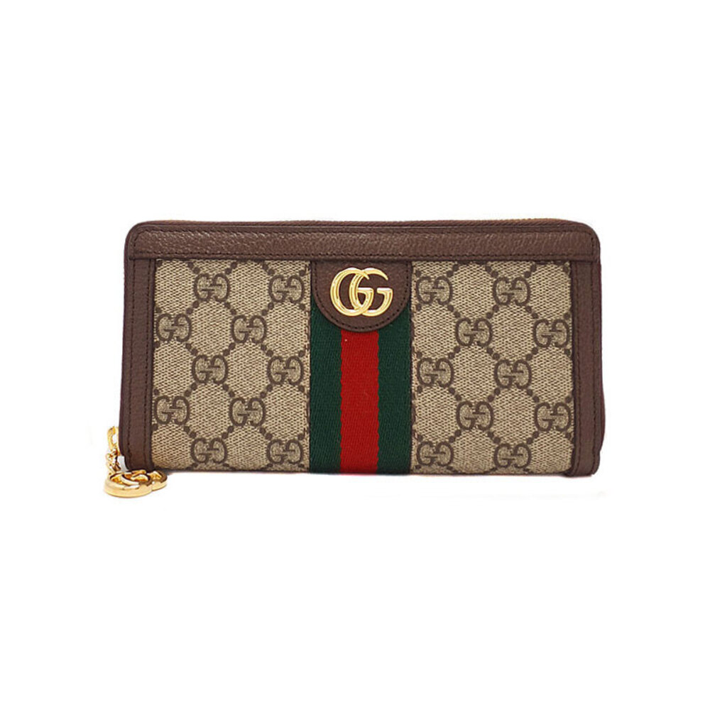 Gucci Ophidia GG Zip Around Wallet Round Zipper Long